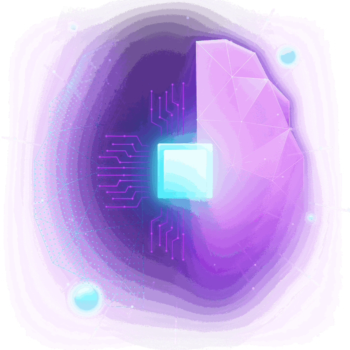 Illustration of a brain rendered as circuitry